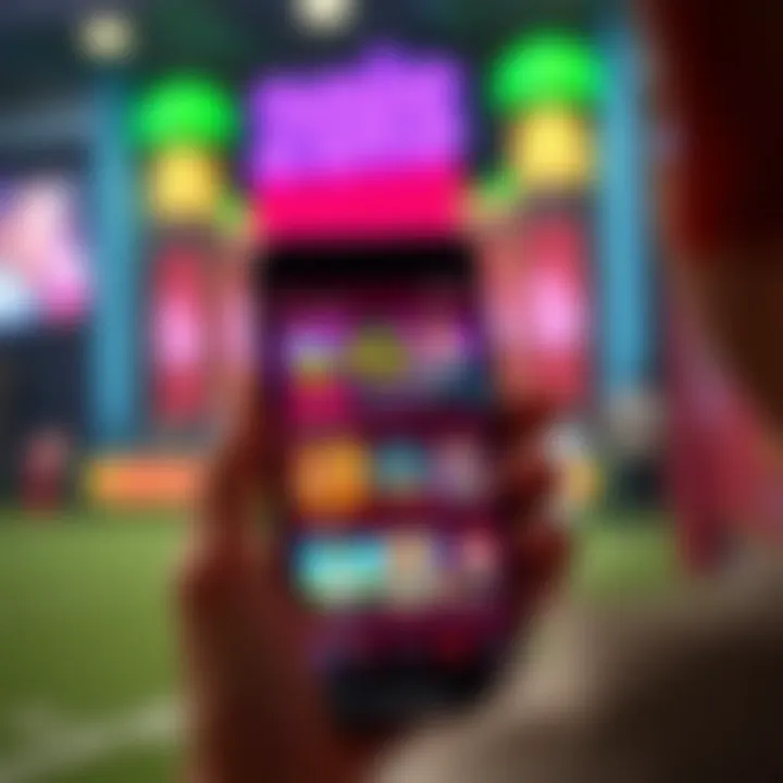 A smartphone displaying a popular real money gaming app