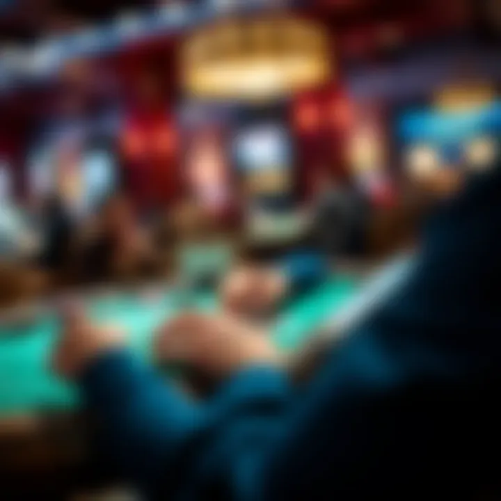 A user immersed in playing poker on a tablet, highlighting user experience