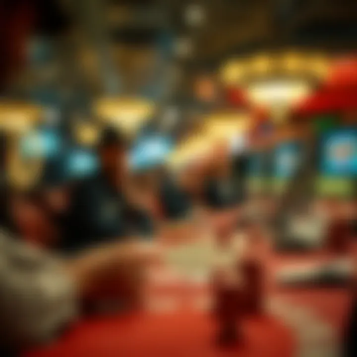 High-stakes poker action