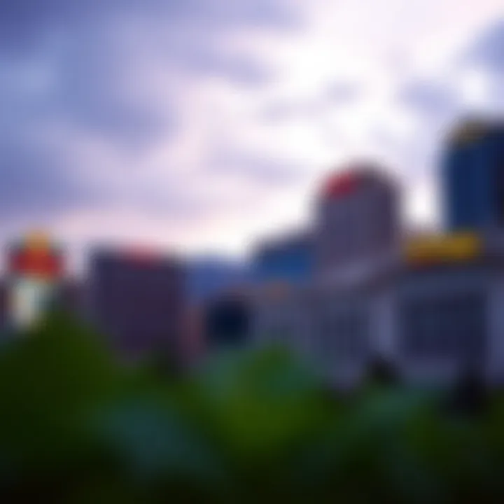 Iconic landmarks of Colorado with a casino backdrop