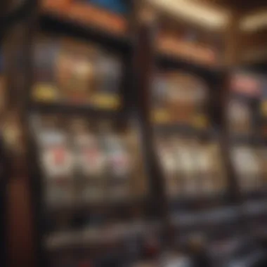 Detailed view of slot machine payout information