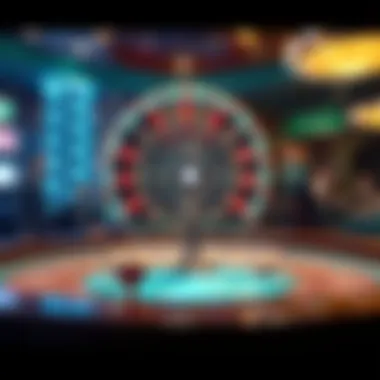 A conceptual representation of the psychological dynamics involved in gambling, emphasizing decision-making processes.