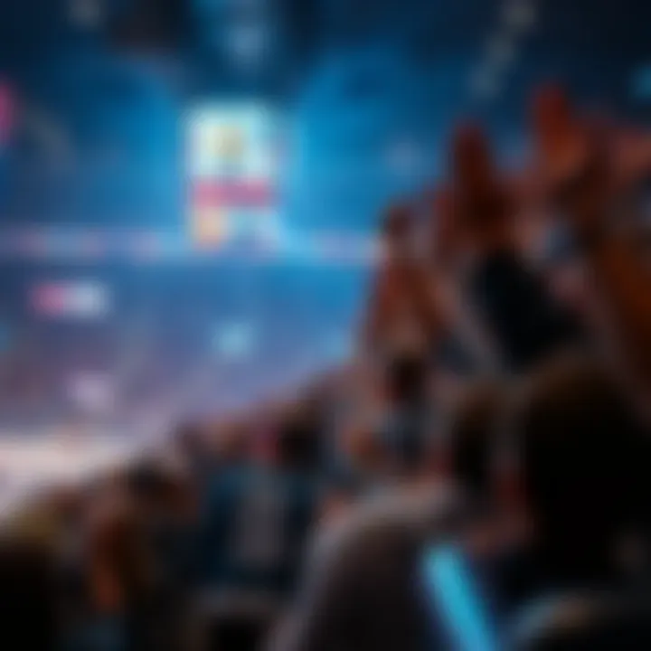 High-energy crowd cheering at a Las Vegas Knights game