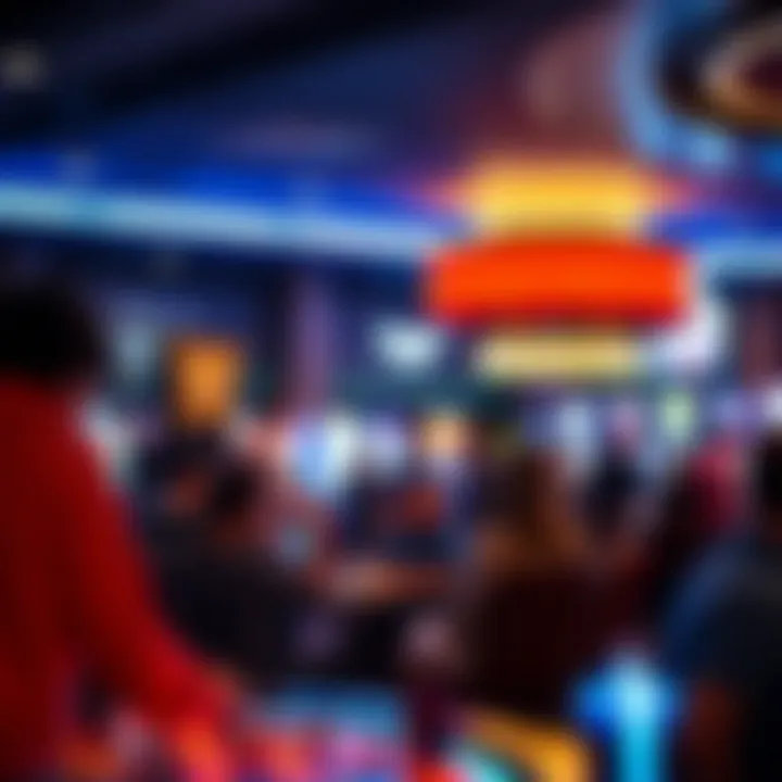 Guests enjoying various entertainment amenities within the casino