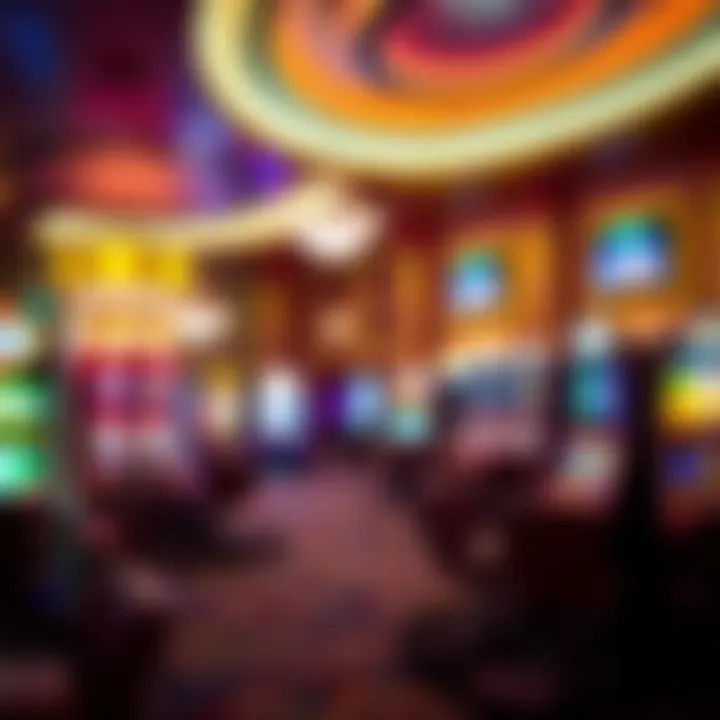 Interior shot highlighting vibrant gaming options and luxurious decor