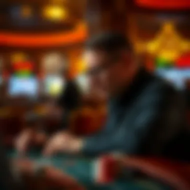 An artistic interpretation of the psychological nuances in gambling behavior