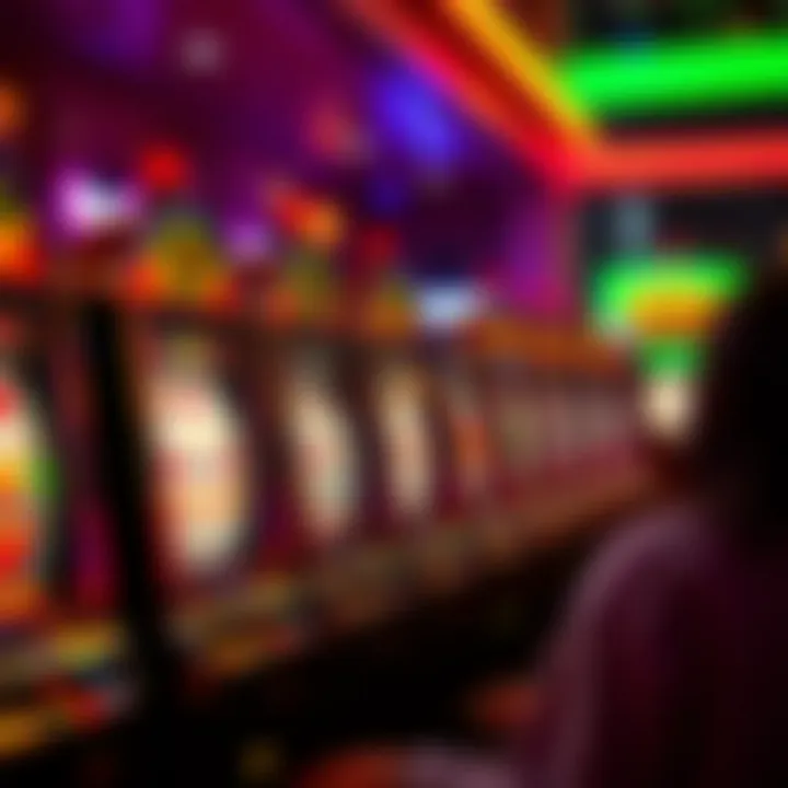 Vibrant depiction of river slot machines in action