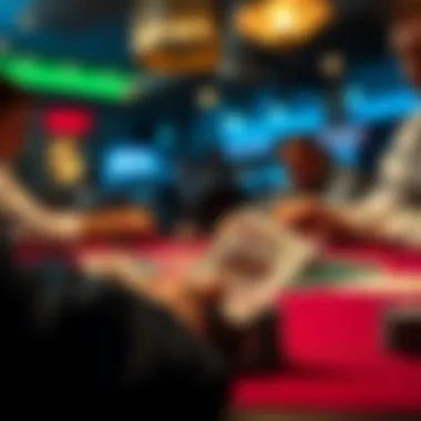 A high-stakes poker game showcasing a winning hand and strategic play.