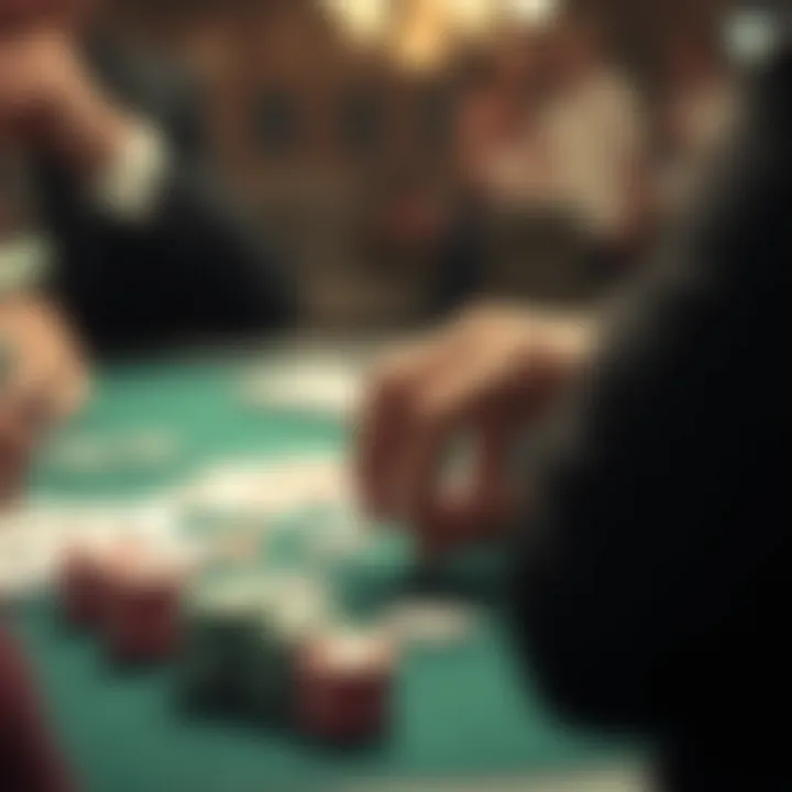 A strategic breakdown of poker gameplay, illustrating decision-making moments.