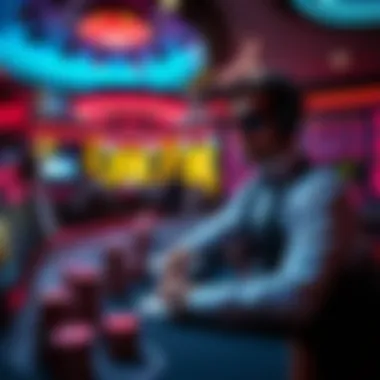 A futuristic representation of virtual blackjack