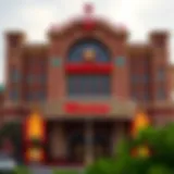 Winstar Casino exterior showcasing its grand architecture