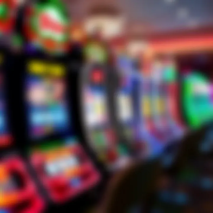A collage showcasing different types of slot machine games