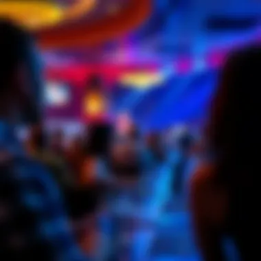 Visitors enjoying a live entertainment event at the casino