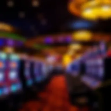 Exciting gaming floor filled with diverse slot machines and table games