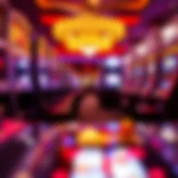 Vibrant slot machines at Foxwoods Casino