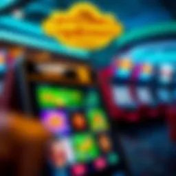 Interface of Gold Country Casino application showcasing its vibrant design