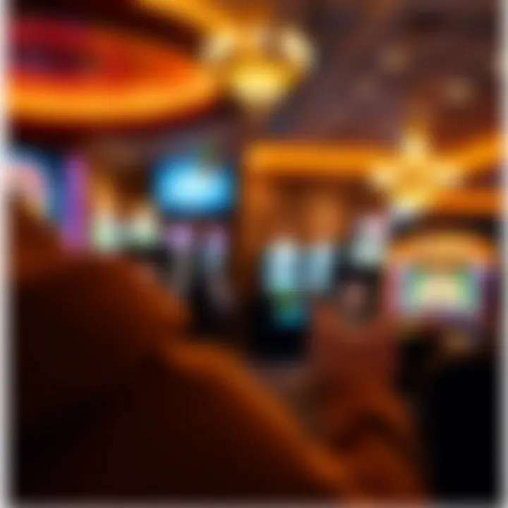 User navigating through features of the Gold Country Casino application