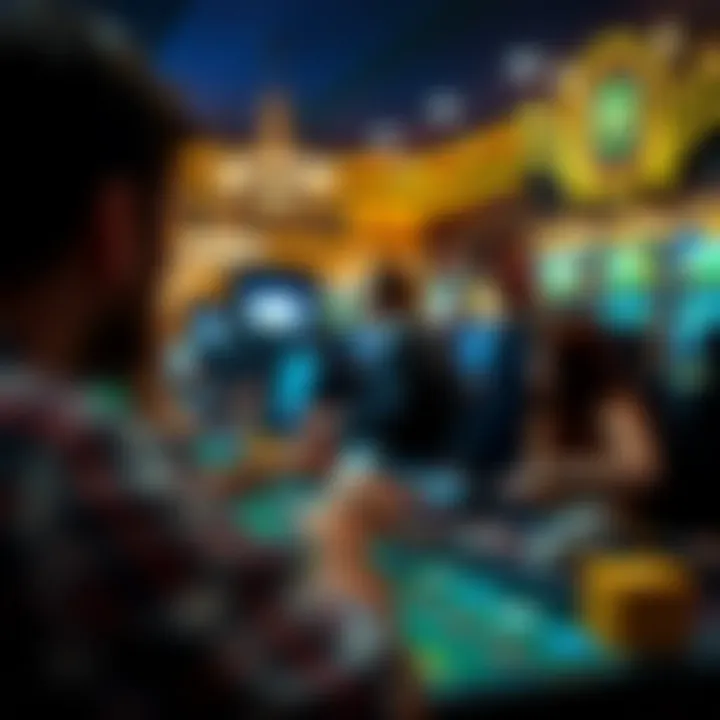 Visual representation of user interactions within the Gold Country Casino application