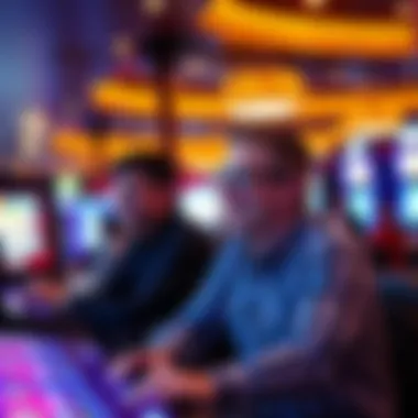 Patrons Enjoying Gaming Patrons enjoying gaming in a safe environment