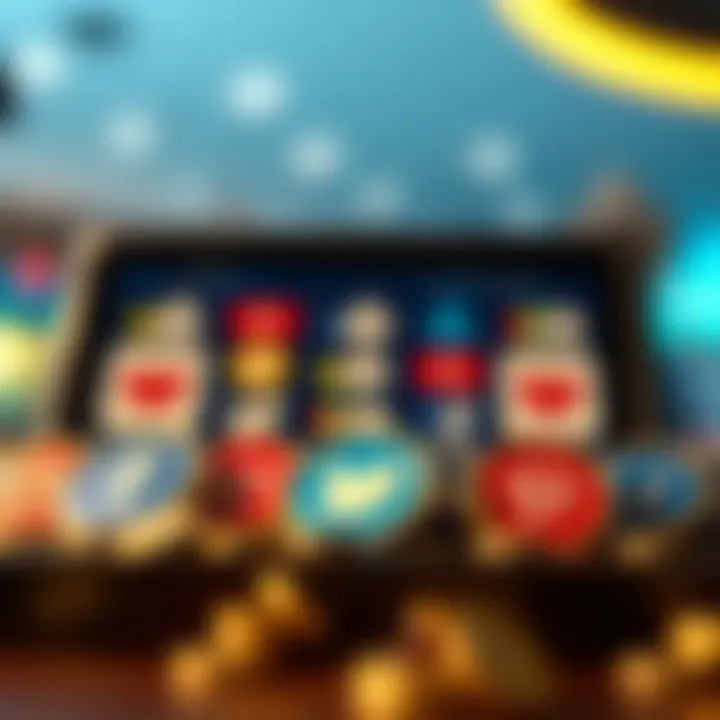 Illustration of social media icons representing promotions