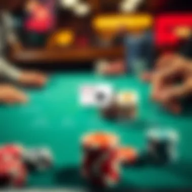 A strategic diagram illustrating effective poker strategies and tips