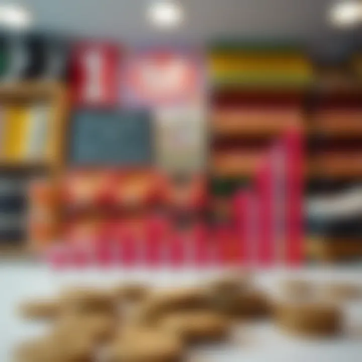 Graph showing financial contributions of the lottery to the state budget