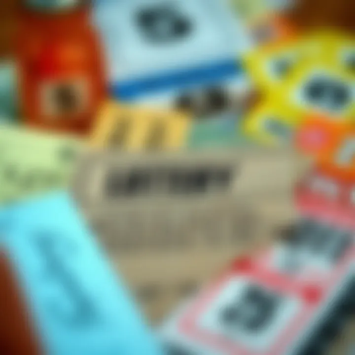 Various lottery tickets from Massachusetts