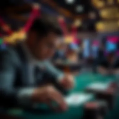 Player analyzing probabilities