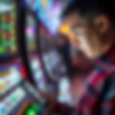 Individual analyzing payout structures on a digital device