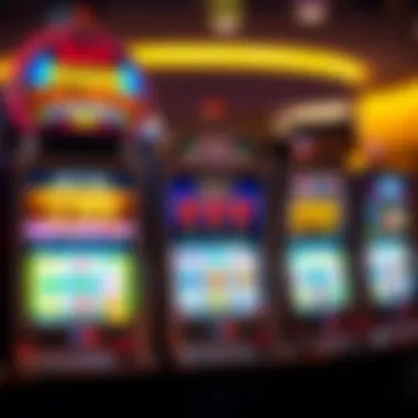A modern slot machine with advanced technology features