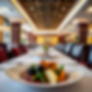 Elegant dining space within Parx Casino featuring a gourmet meal