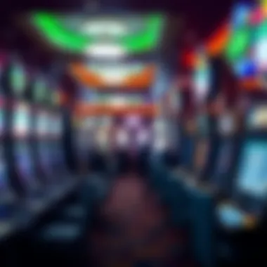 Interior shot of the gaming area filled with various gaming machines