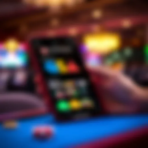 User interface of the Northstar Casino App showcasing its sleek design