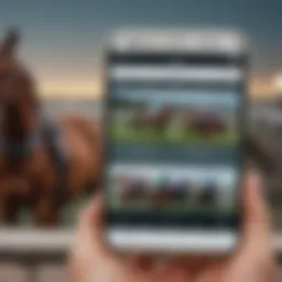 A detailed look at an online horse racing betting interface