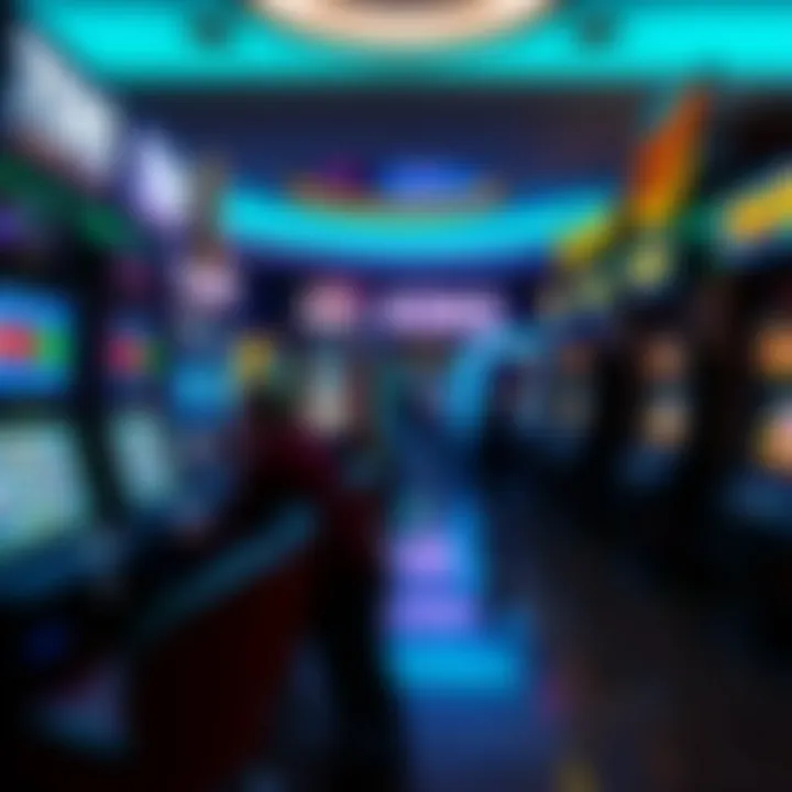 A split image comparing traditional keno venues with online platforms