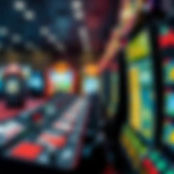 Digital representation of online lottery games showcasing various platforms