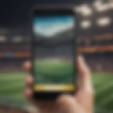 Promotional offers displayed on a sports betting app