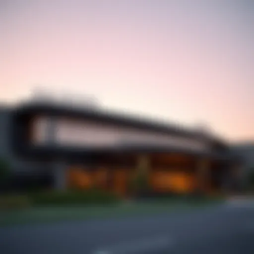 Exterior view of the Raiders hotel showcasing its modern design