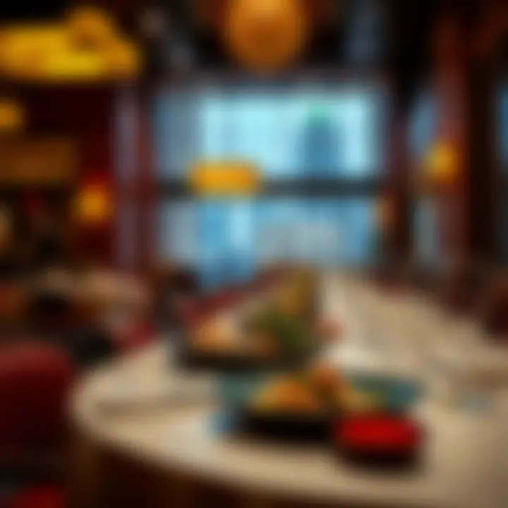 Dining area featuring gourmet offerings at Resorts World Casino Hotel