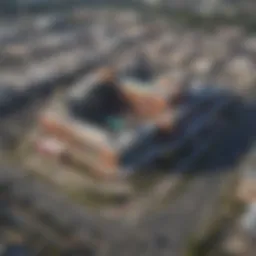 Aerial view of Rivers Casino in Philadelphia showcasing its vibrant exterior and surroundings