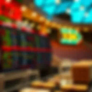 Visual representation of odds and payouts in betting