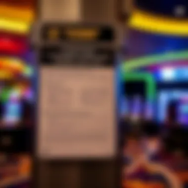 Responsible gaming information displayed prominently within the casino premises