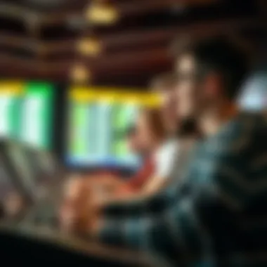 Young adults engaging in sports betting