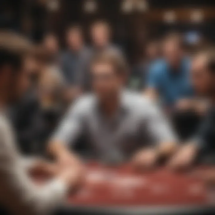 Engaging social interactions at a poker event