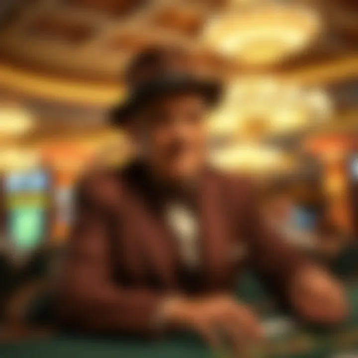 An iconic figure in a classic gambling scene, representing Tropicana’s rich history