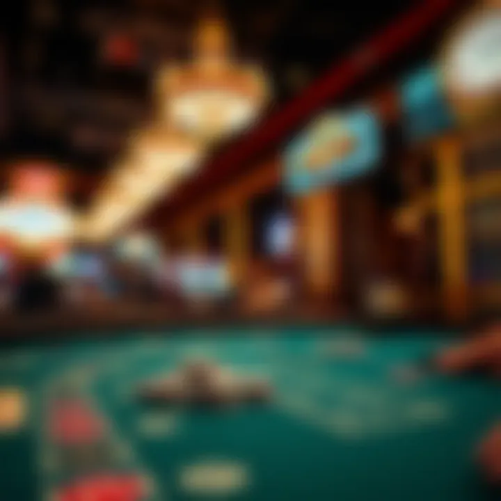High-stakes betting table highlighting the thrill of Vegas