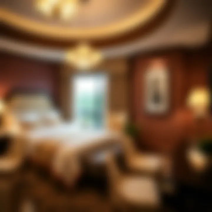 Luxurious room interior at Tioga Downs Casino Resort highlighting comfort and elegance