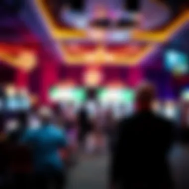 Live entertainment performance at a casino venue