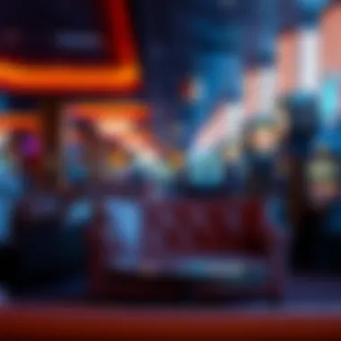 Relaxing lounge area for guests in a casino