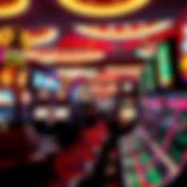 Vibrant casino floor showcasing diverse gaming options